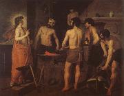 VELAZQUEZ, Diego Rodriguez de Silva y Smelt factory oil on canvas